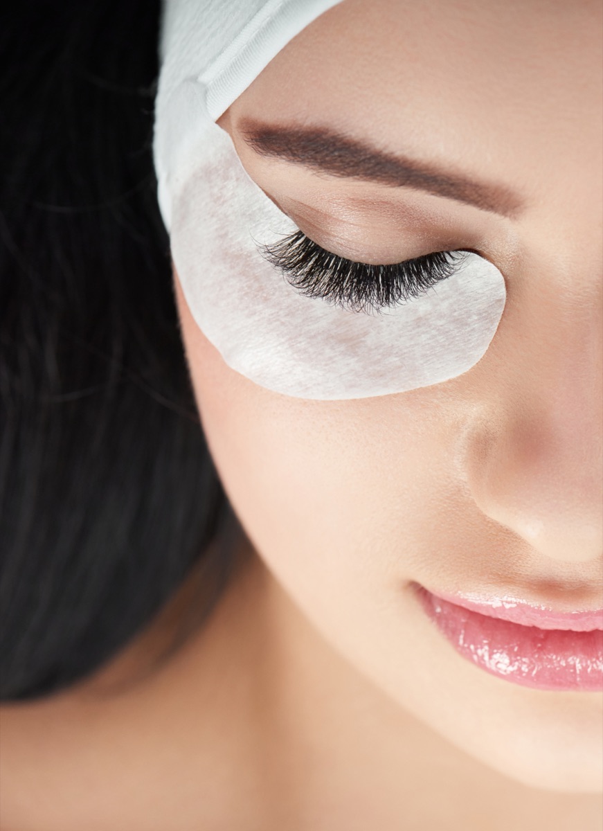 Eyelash extension treatment