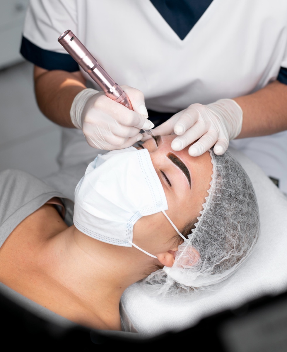 Cosmetic tattoo treatment