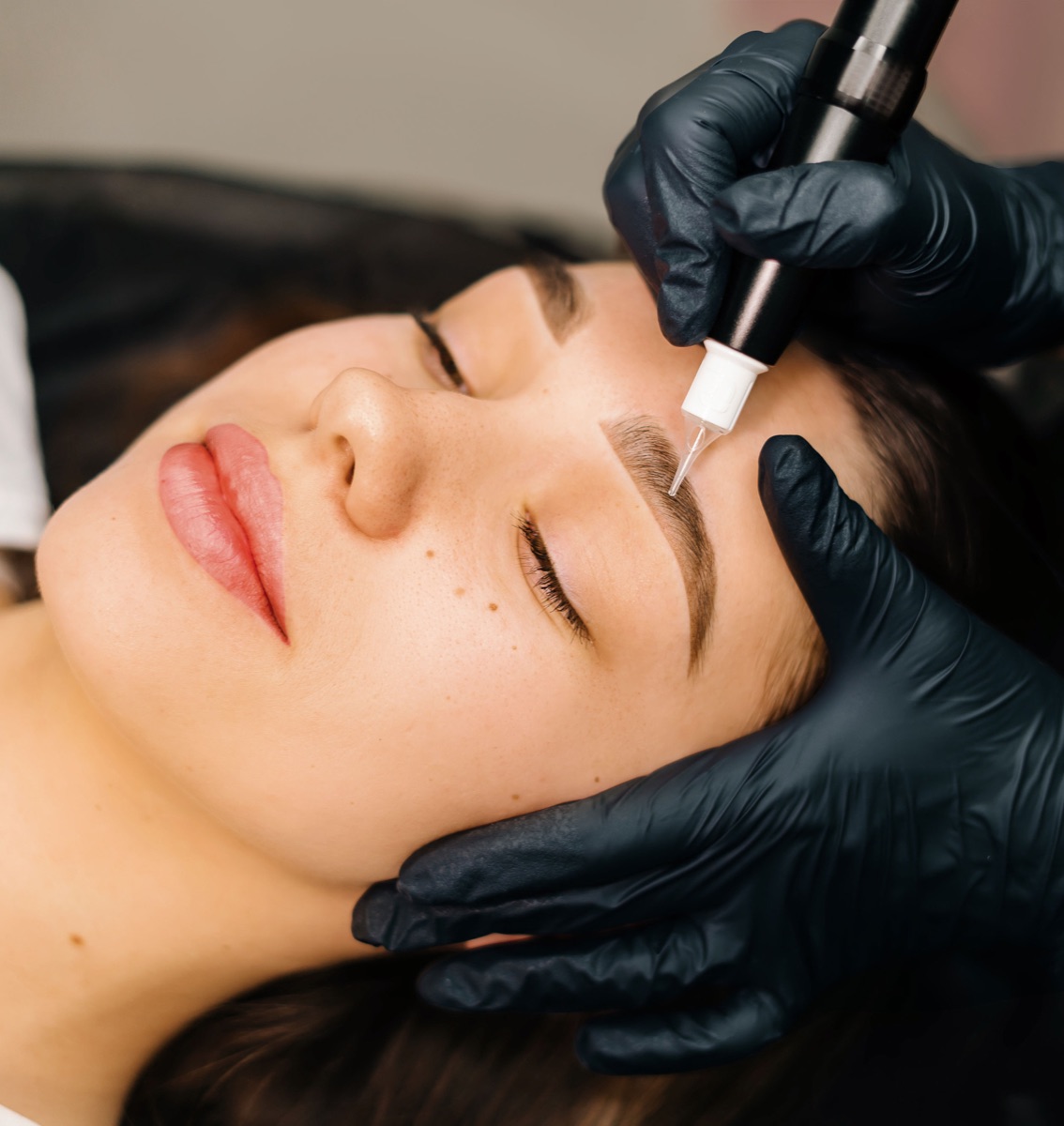 Professional brow treatment